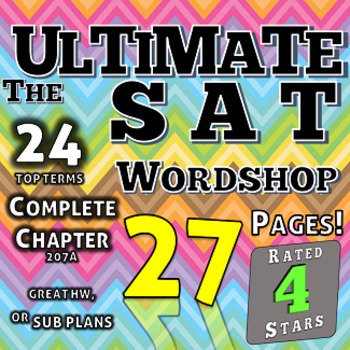 Preview of SAT Workshop makes great High School English Vocabulary Lessons and Homework