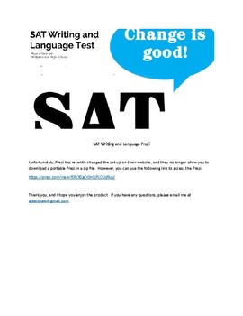 Preview of SAT Writing and Language Prezi
