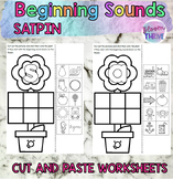 SATPIN Beginning Sounds NO PREP Cut and Paste Worksheets