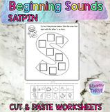 SATPIN Beginning Sounds NO PREP Cut and Paste Worksheets