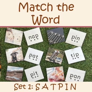 Preview of SATPIN CVC words - Blending and Segmenting - Jolly Phonics™ Aligned