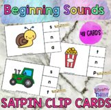 SATPIN Literacy Center Beginning Sound Clip Cards