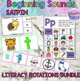SATPIN Literacy Center Beginning Sounds Practical Bundle