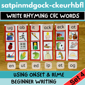 Preview of Identify, Sort & Write Rhyming Short Vowel CVC Words Using Onset & Rime