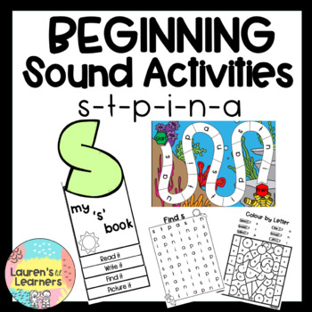 Preview of SATPIN beginning sound activities