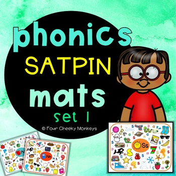 Preview of SATPIN phonics mats | Jolly Phonics activities