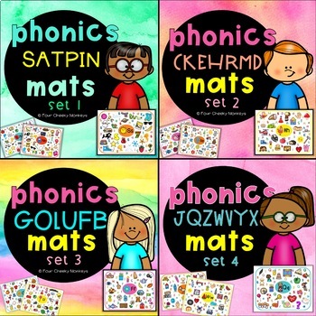 Satpin Phonics Mats Bundle Jolly Phonics Activities By Four Cheeky Monkeys