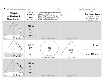 Preview of SAV Slides Bundle C: Surface Area & Volume Cones + Change Affects SA + QUIZZES