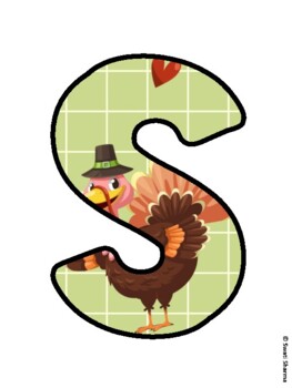 Preview of SAVE A TURKEY, FEAST ON A BOOK! Thanksgiving Bulletin Board Letters, Fall,