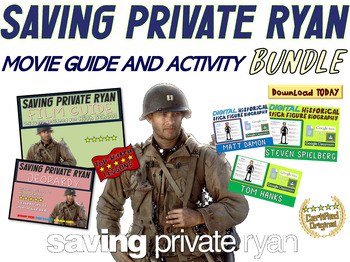 Preview of SAVING PRIVATE RYAN BUNDLE! Movie Guide, Games, Activities, and Stick Figures