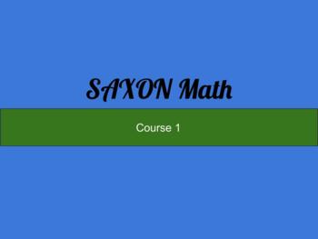 Preview of SAXON Math Course 1 Assessments