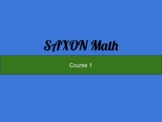 SAXON Math Course 1 Assessments