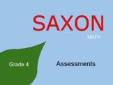 SAXON Math Grade 4 Assessments