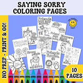 SAYING SORRY COLORING PAGES - on the Importance of Apologi