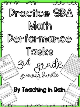 Preview of SBA Math Performance Task Third Grade