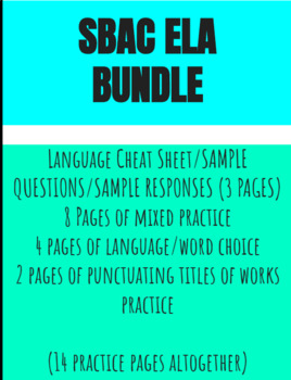 Preview of SBAC ELA Bundle