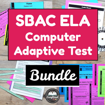 Preview of SBAC CAASPP ELA Computer Adaptive Test CAT Bundle - CCSS Test Prep - Common Core