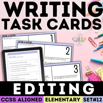 Preview of Revising & Editing Task Cards Editing & Proofreading Worksheets Practice