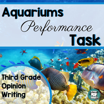 Preview of SBAC ELA Test Performance Prep Task | Aquariums | 3rd Reading Comprehension