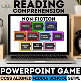 Informational Text PowerPoint Game Reading Comprehension f