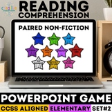 Non-Fiction Paired Passages PowerPoint Game Reading Compre