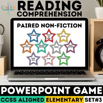 Preview of Non-Fiction Paired Passages PowerPoint Game Reading Comprehension CAASPP & SBAC