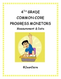 SBAC PREP: 4th Grade Progress Monitors for Measurement and Data