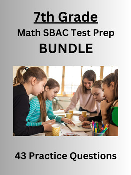 Preview of SBAC Test Prep Bundle-Math (7th Grade)