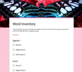 SBAC Word Inventory: Tier 2 Vocabulary Grades 9-11 FREE!
