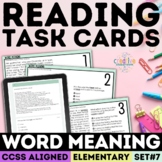 Word Meaning Task Cards | Context Clues Activity | Print &