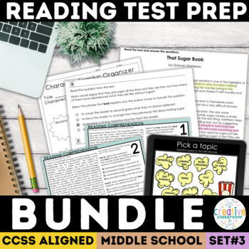 Preview of Reading Comprehension Passages and Questions Bundle SBAC & CAASPP