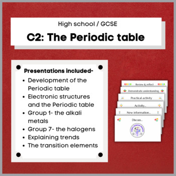 C2 The Periodic Table Bundle Aqa Gcse Chemistry By Cmg Education Resources
