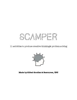 Preview of SCAMPER Creative Thinking & Problem Solving Packet