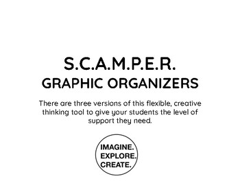 Preview of SCAMPER Graphic Organizers