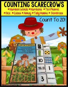 Preview of SCARECROWS Counting Up To 20 with Data and IEP Goals - Special Education/Autism