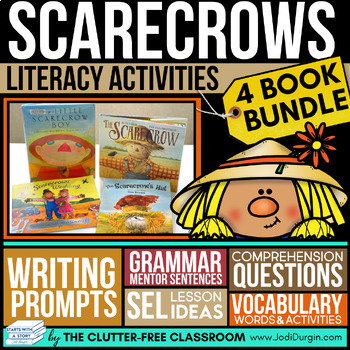 Preview of SCARECROWS READ ALOUD ACTIVITIES fall picture book companions autumn