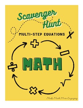 Preview of SCAVENGER HUNT_Multi-Step Equations