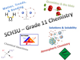 SCH3U - Grade 11 Chemistry - FULL COURSE! - Teacher Package