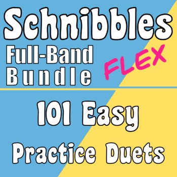 Preview of SCHNIBBLES: 101 Easy Flex Duets for Band FULL-BAND BUNDLE