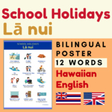 SCHOOL HOLIDAYS Hawaiian English vocabulary