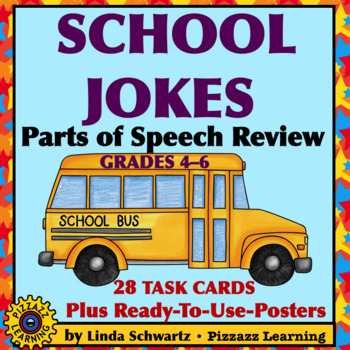 Preview of SCHOOL JOKES • PARTS OF SPEECH REVIEW