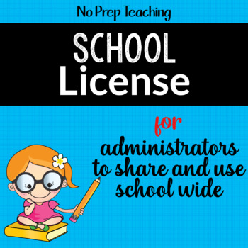 Preview of SCHOOL LICENSE for ADMINISTRATORS to Use SCHOOL WIDE