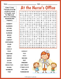 SCHOOL NURSE Word Search Puzzle Worksheet Activity