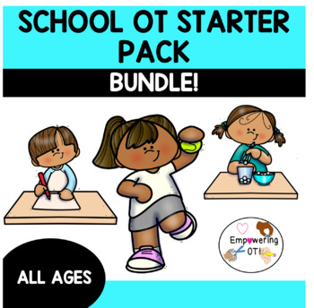 Preview of SCHOOL OCCUPATIONAL THERAPY STARTER PACK BUNDLE! SPED OT fine motor visual motor