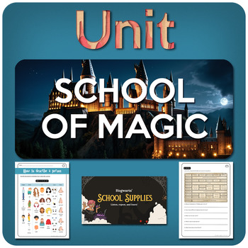 Preview of SCHOOL OF MAGIC – A complete unit for ESL students!