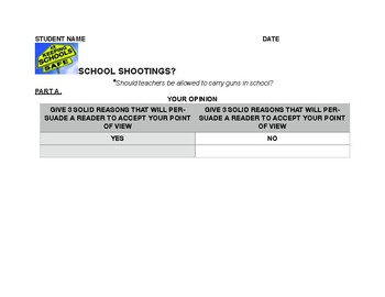 Preview of SCHOOL SHOOTINGS