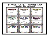 AWARDS PACK (SCHOOL SUBJECTS)