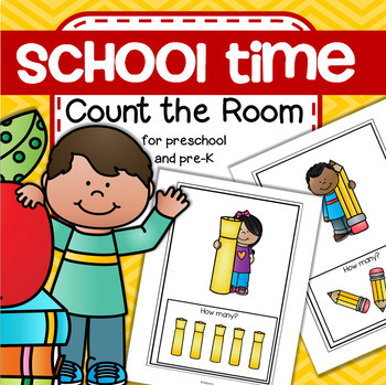 Preview of BACK to SCHOOL Count the Room for Preschool and Kindergarten Differentiated