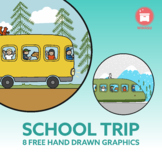 SCHOOL TRIP: 8 free hand drawn Logos to style your documen