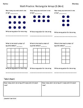 Preview of SCHOOL YEAR Worksheets for 2nd Grade Math Common Core aligned